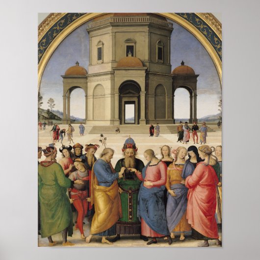 Poster Le mariage de la Vierge, 1500-04 (Devant)