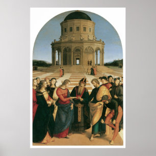 Poster Le mariage de l'affiche de Vierge