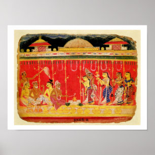 Poster Le mariage des parents de Krishna, d'une