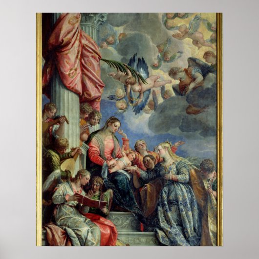 Poster Le mariage mystique de Sainte Catherine (Devant)