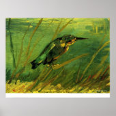 Poster Le martin pêcheur par Vincent van Gogh (Devant)
