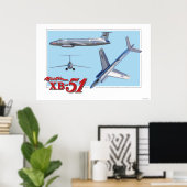 Poster Le Martin XB-51 (Bureau à domicile)