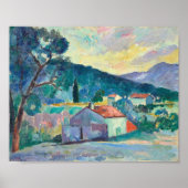 Poster Le Mas à Saint-Tropez | Henri Manguin (Devant)