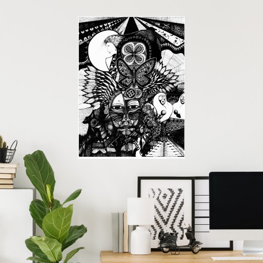 Poster Le Masque (Bureau à domicile)