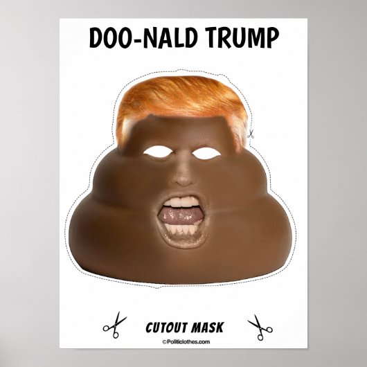 Poster Le masque d'Halloween de Donald Trump (Devant)