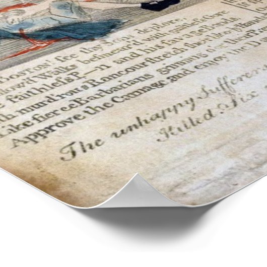 Poster Le massacre de Boston (Coin)