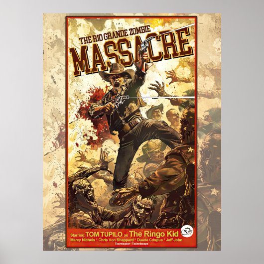 Poster Le massacre de zombies du Rio Grande (Devant)
