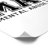 Poster Le MATH est un abus mental envers les humains (Coin)