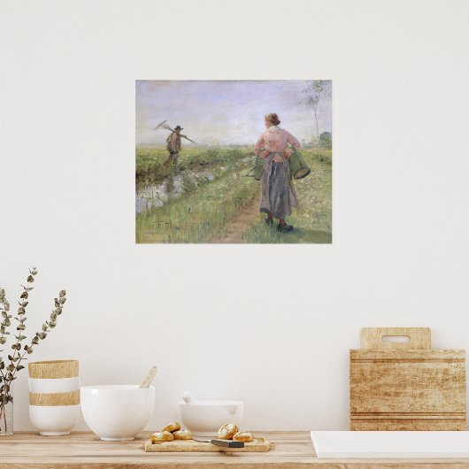 Poster Le matin 1889 (Cuisine)