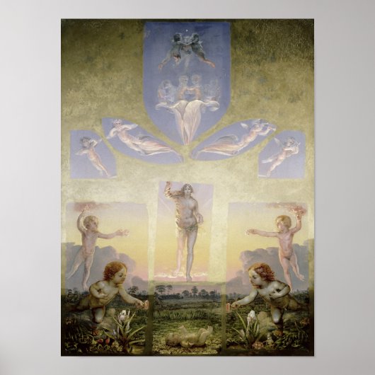 Poster Le matin, c.1808-9 (Devant)