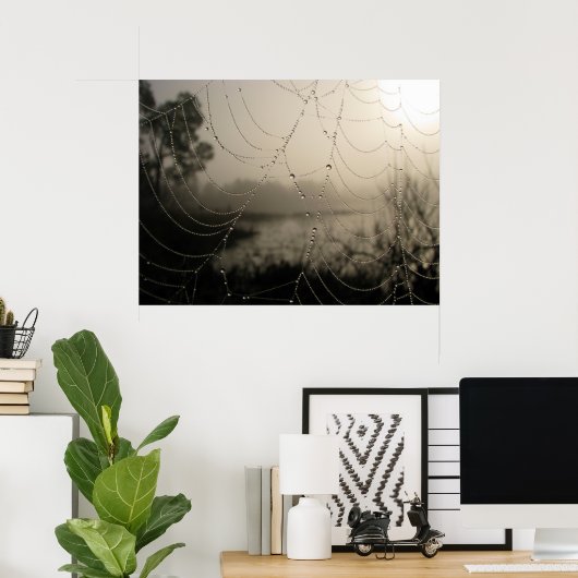 Poster Le matin de l'araignée (Bureau à domicile)