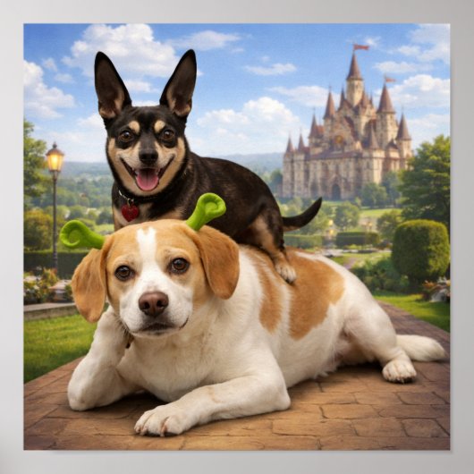 Poster "Le matin, je fais des gaufres !" (Devant)