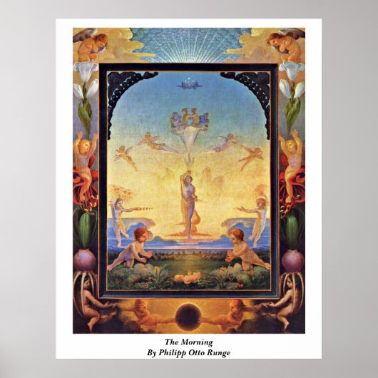 Poster Le Matin Par Philipp Otto Runge (Devant)