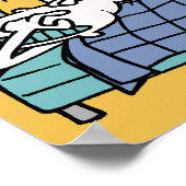 Poster Le Matin Sonne Comme Un Deuil Drôle Panneau D'Affi (Coin)