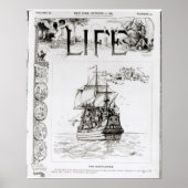 Poster Le Mayflower, couverture de 'Life' (Devant)