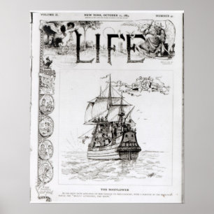 Poster Le Mayflower, couverture de 'Life'