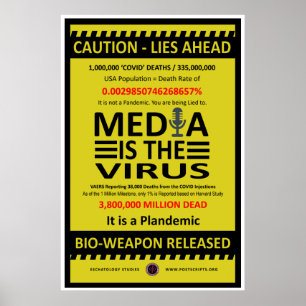 Poster Le média est le virus