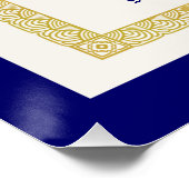 Poster Le meilleur certificat papa du monde Funny moderne (Coin)