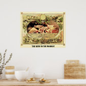 Poster Le meilleur du marché ~ 1872. (Cuisine)