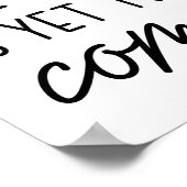 Poster Le meilleur reste encore à venir Motivationnel (Coin)