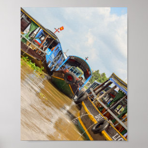 Poster Le Mékong au Vietnam