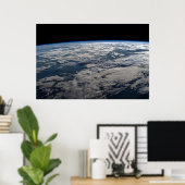 Poster Le membre de la Terre au-dessus d'une Australie oc (Bureau à domicile)