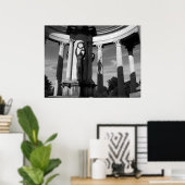 Poster Le Mémorial de Guerre National Gallois. (Bureau à domicile)