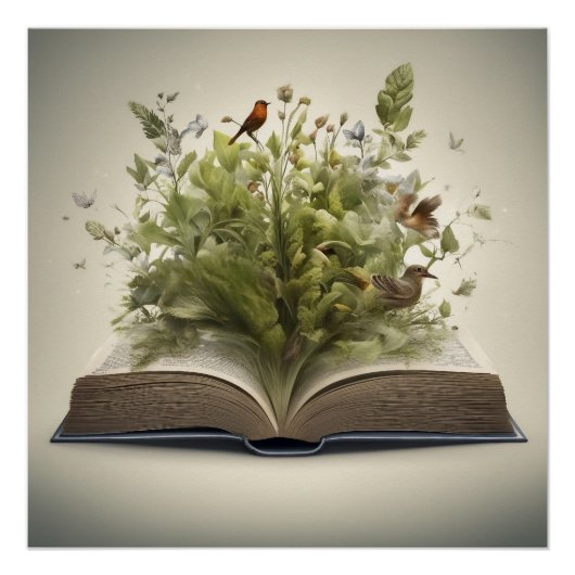 Poster Le merveilleux livre ouvert (Devant)