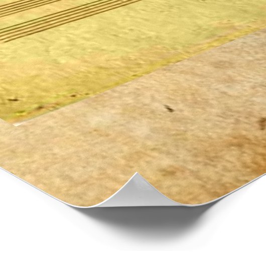 Poster Le "Messie" de Handel dans la main de Beethoven (Coin)