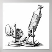 Poster Le microscope de Robert Hooke (Devant)