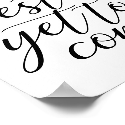 Poster Le Mieux Reste À Venir Mariage (Coin)