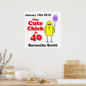 Poster Le mignon poussin a 40 ans ! (Cuisine)