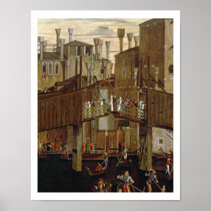 Poster Le miracle de la relique de la Sainte Croix, détai