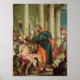 Poster Le miracle de Saint-Barnabas, vers 1566