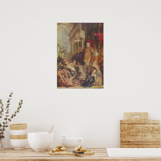 Poster Le miracle de Saint Ignace (Cuisine)