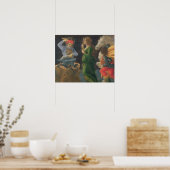 Poster Le Miracle de St. Eligius, panneau de prédella de (Cuisine)