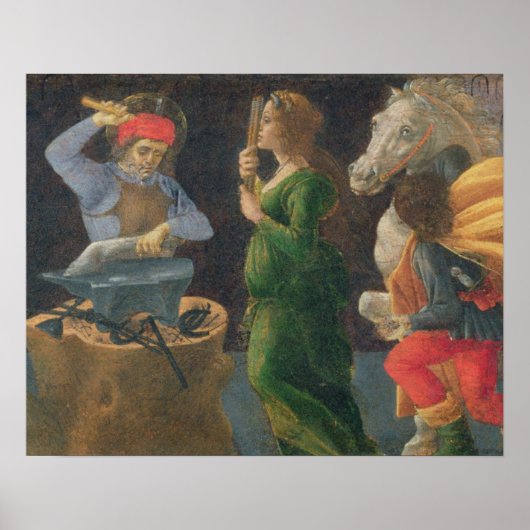 Poster Le Miracle de St. Eligius, panneau de prédella de (Devant)