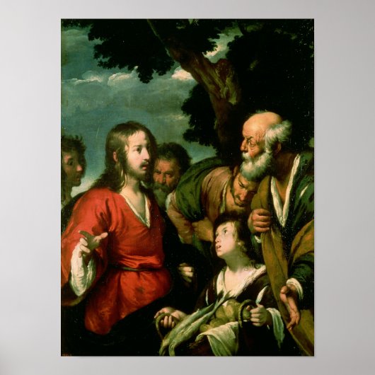 Poster Le miracle des pains et des poissons, c.1630 (Devant)