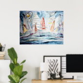 Poster Le mirage des marins (Bureau à domicile)