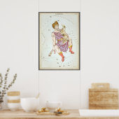 Poster Le miroir de l'Ukraine, la carte céleste de l'astr (Cuisine)