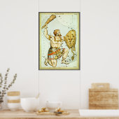 Poster Le miroir de l'Ukraine, la carte céleste de l'astr (Cuisine)