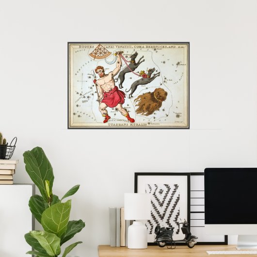 Poster Le miroir de l'Ukraine, la carte céleste de l'astr (Bureau à domicile)