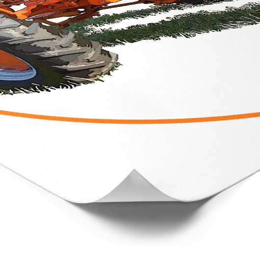 Poster Le modèle WC (Coin)