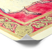 Poster Le moine Ruodprehet présentant son livre (Coin)