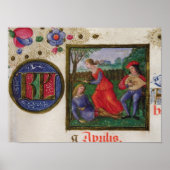 Poster Le mois d'avril : Dans les prés (Devant)