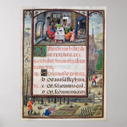 Poster Le mois de janvier (Devant)