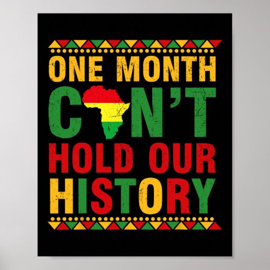 Poster Le mois de l'histoire des Noirs d'Afrique un mois (Devant)