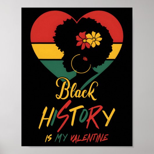 Poster Le Mois de l'Histoire des Noirs est mon Valentin F (Devant)