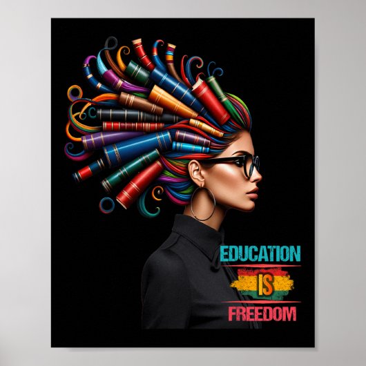 Poster Le Mois de l'histoire noire L'éducation est la lib (Devant)