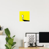 Poster Le moment de se regarder soi-même. (Bureau à domicile)